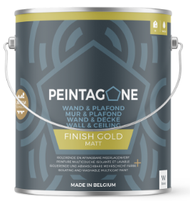 PEINTAGONE 4L Finish Gold Base White