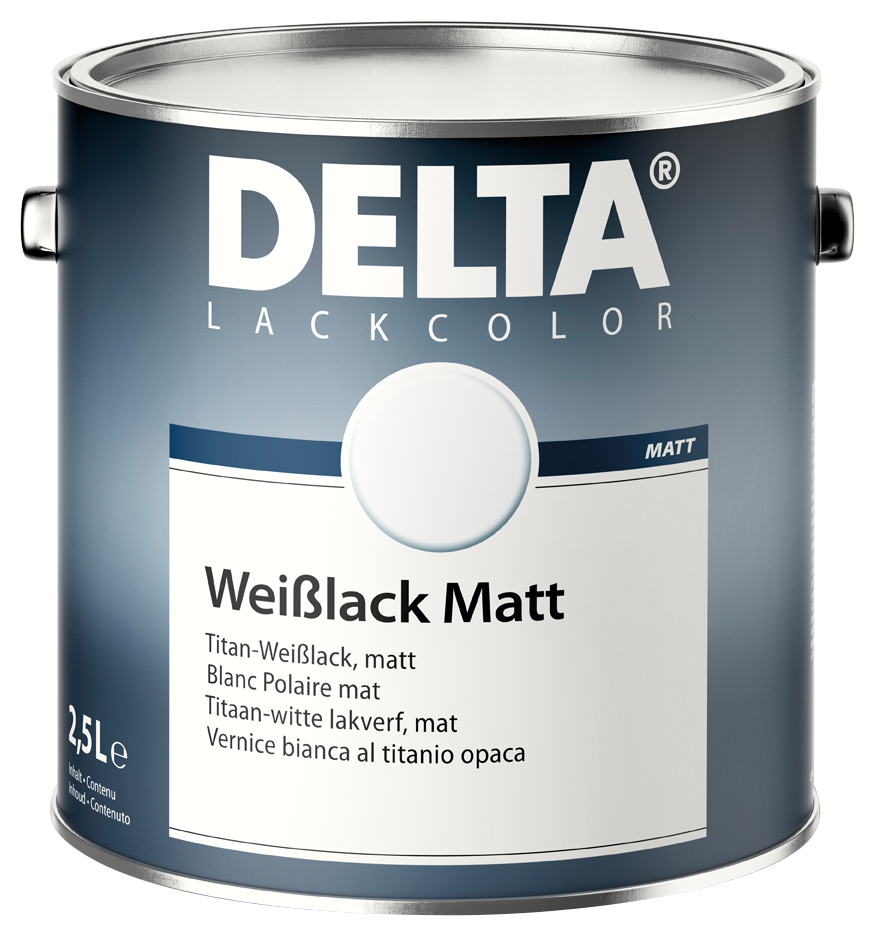 Delta WEISSLACK MATT 0.75L Blanc